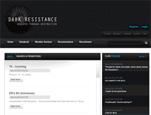 Tablet Screenshot of darkresistance.net